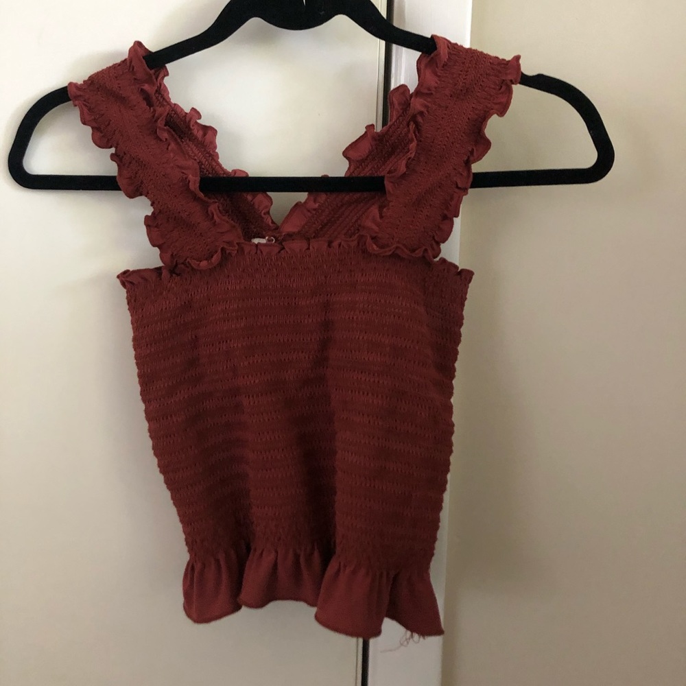 Sweet Wanderer maroon crop top